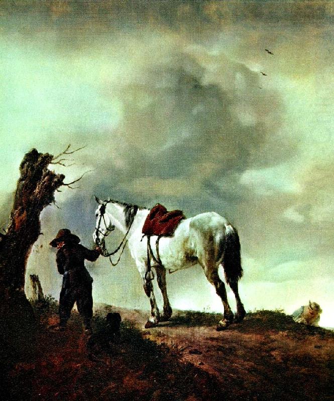 skimmel  och pojke, Philips Wouwerman